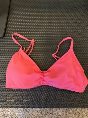 Women's Shade & Shore Pink Ribbed Swim Top